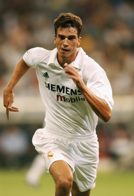 MADRID - 4 AUGUST:  Francisco Pavon of Real Madrid during the Real Madrid Centenary Tournament Final between Real Madrid and Bayern Munich at the Santiago Bernabeu Stadium in Madrid, Spain on August 4, 2002. (photo by Shaun Botterill/Getty Images)
