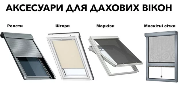 комплектуючі мансардного вікна