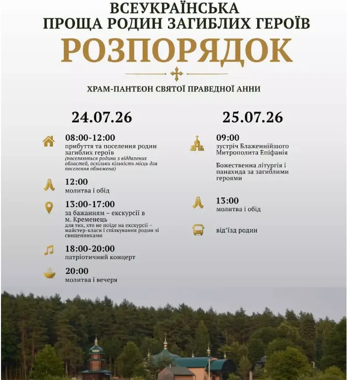 Митрополит Епіфаній приїде на Тернопільщину