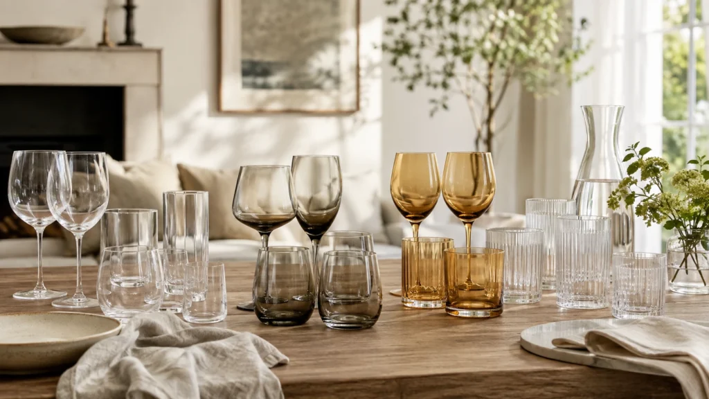 Як вибрати келихи для дому: прозорі чи кольорові, гладкі чи фактурні